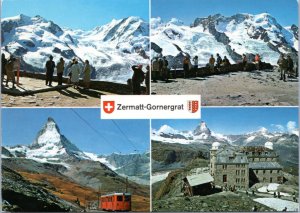 Postcard Switzerland - Zermatt - Gornergrat multiview