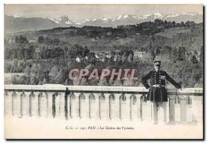 Pau - La Chaine des Pyrenees - Old Postcard