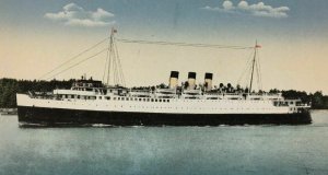 C.P.R. S.S. Princess Elizabeth Ship Postcard