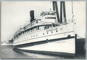SHIP CHESTER W. CHAPIN PROVIDENCE LINE VINTAGE REAL PHOTO POSTCARD RPPC