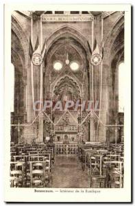 Old Postcard Interior Bonsecours basilica