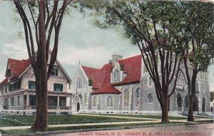 New York Glens Falls Christ M E Church And Parsonage 1910