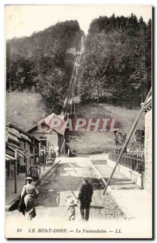 Le Mont Dore - Funicular - Old Postcard