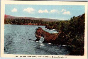 Postcard WATER SCENE Fort William Ontario ON AN8927