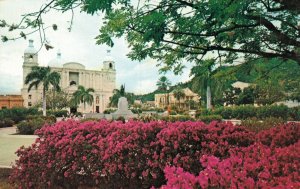 Haiti The Cathedral and Park in Cap Haitien Vintage Postcard 07.25