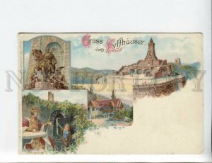 3171908 GERMANY GRUSS von KYFFHAUSER gnome litho postcard