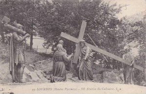 France Lourdes Station du Calvaire 1910