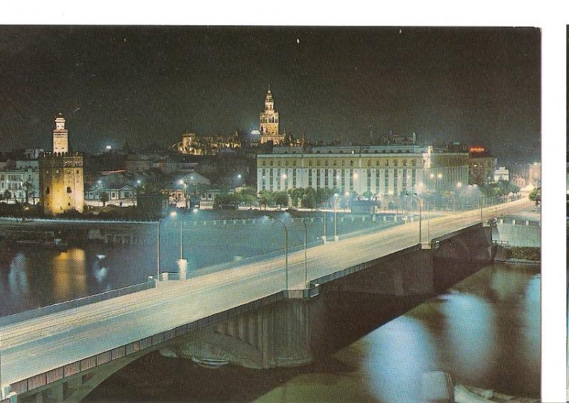 Postal 045489 : Sevilla. Puente de San Telmo y vista parcial