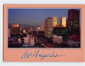 Postcard Pictures Los Angeles at Dusk, Los Angeles, California