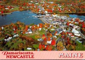 Maine Damariscotta Newcastle Aerial View
