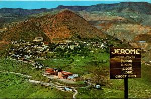 Arizona Jerome Ghost Town Aerial View