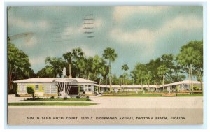 Sun N Sand Hotel Motor Court Daytona Beach FL Florida Postcard (X1)