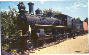 M.K.T Locomotive #311 4-4-0 Steam Engine Chrome