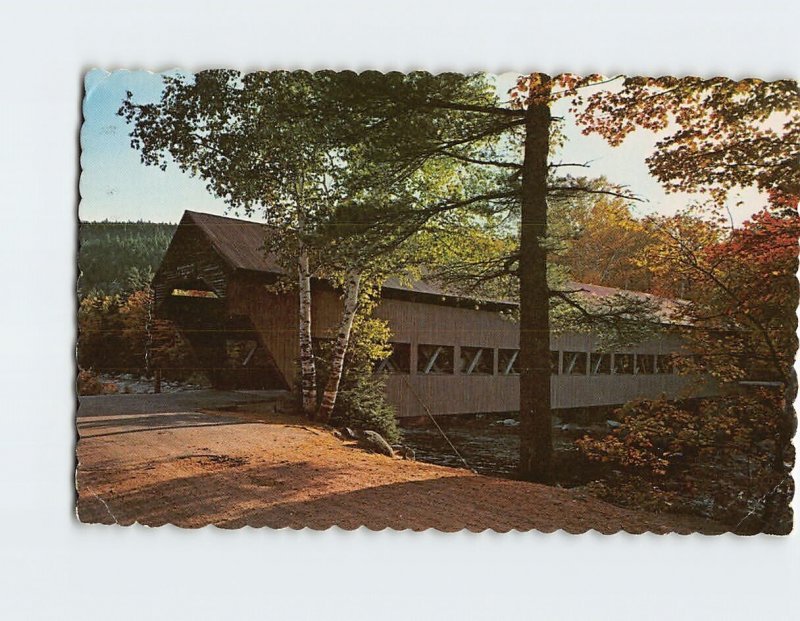 Postcard Albany Bridge, Kancamagus Wilderness, Albany, New Hampshire