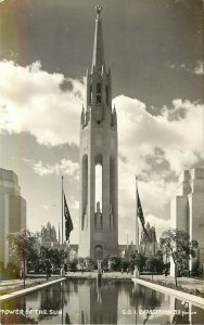 1939 RPPC 55 Golden Gate Exposition San Francisco CA Tower of the Sun, Moulin