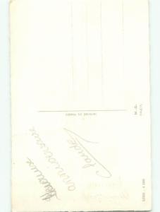 Very Old Foreign Postcard BEAUTIFUL FLOWERS SCENE AA4468