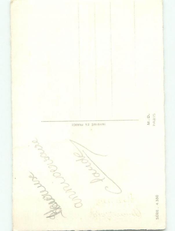 Very Old Foreign Postcard BEAUTIFUL FLOWERS SCENE AA4468