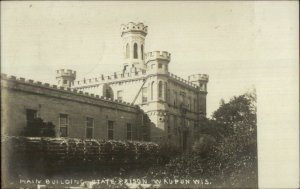 Waupun WI State Prison Main Bldg 1908 Real Photo Postcard xst