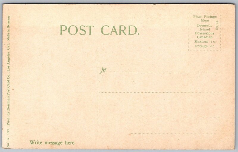 Vtg Los Angeles California CA Hollenback Park Bridge 1910s View Postcard