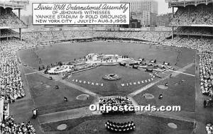 Assembly of Jehovah's Witnesses, Yankee Stadium & Polo Grounds, 1958 NYC, NY,...