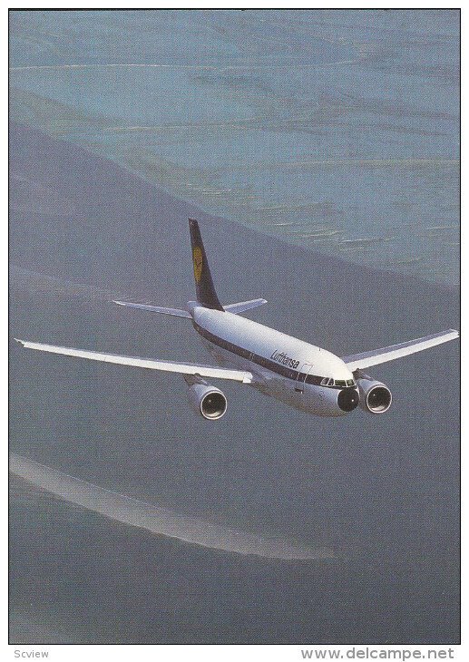 Airplane in Flight, Lufthansa, 50-70's