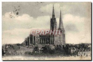 Old Postcard Chartres The Cathedarle