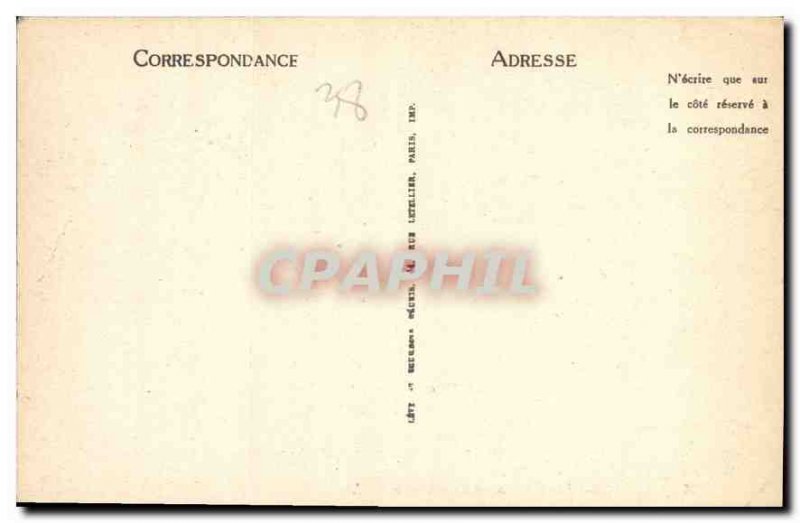 Old Postcard Uriage les Bains Le Chateau