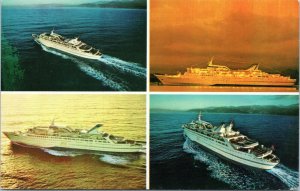 postcard Norwegian Carribbean Lines - cruise ship multiview