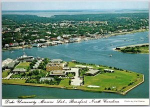 Duke University Marine Lab Beaufort North Carolina Aerial View Island Postcard