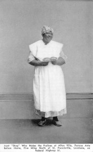 St Francisville Louisiana Aunt Shug Black Chef at Afton Villa Postcard AA71937