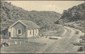 brazil, BANHADAS, Estrada de Ferro Curitiba - Paranaguá, Railway Station (1910s)