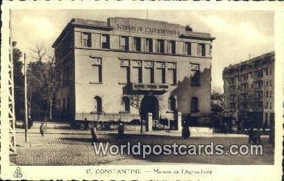 Maison de I'Agriculture Constantine Algeria, Africa, Unused 