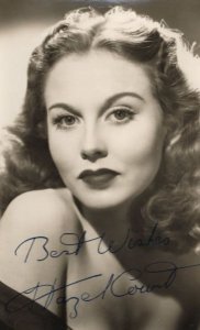 Hazel Court Pre Printed But Hand Signed Appearance Photo