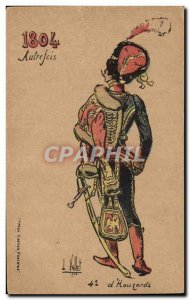 Old Postcard Army 4th of 1804 & # 39Houzards Hussars Vallet