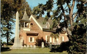 Vtg 1960s Christ Church Dover Delaware DE Chruch Square Postcard