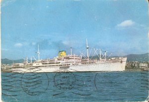 Ship.M/N Anna C Modern Italian photo  postcard 1960s