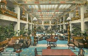 WA, Spokane, Washington, Davenport Hotel, Lobby, Boughton-Robbins, No. R-66198