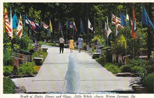 Walk Of States Stones and Flags Little White House Warm Springs Georgia