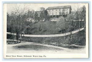 River View House Delaware Water Gap Pennsylvania Antique Vintage Postcard 