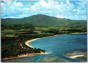 1972 Luquillo Beach & El Yungue Puerto Rico Con Al Fond Posted Postcard