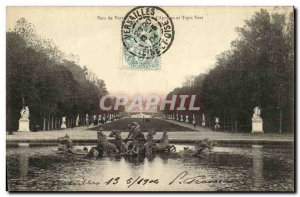 Old Postcard Park of Versailles Apollo D and Tapis Vert