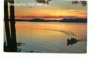 Buy Postcard Sunset Three Lakes Wisconsin