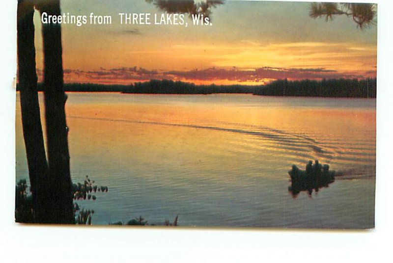 Buy Postcard Sunset Three Lakes Wisconsin Topics Nature
