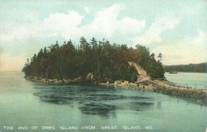 Orr Island Maine ME from Great Island Litho Postcard Unused, Leighton