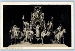 1915 San Francisco California Postcard International Exposition Nations West