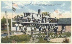 Steamer In Songo Lock, Maine, ME USA Ferry Ship Unused 