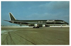 Braniff Intnl McDonnell Douglas DC-8-62 Postcard South America Fleet GREEN