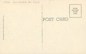 Postcard Pennsylvania Mifflinburg Old Bridge Teich roadside 23-2824