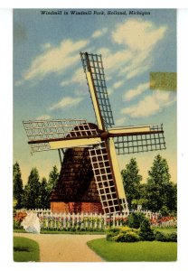 MI - Holland. Windmill Park Scene   (tape on front)