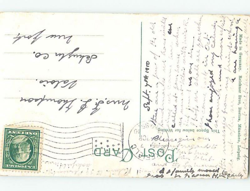 Divided-back REMINISCING ABOUT OLD BOSTON POSTCARD Boston MA AE8844